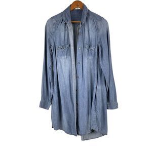 Ya Ya Club Chambray Jean Tunic Dress Size Small